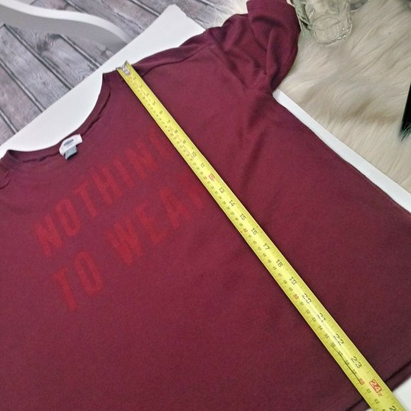 Old Navy Tee Medium Red Oversized Casual - Picture 12 of 15